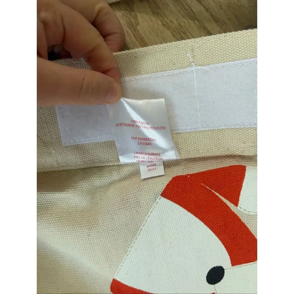 3 Sprouts Convertible Toy Storage Bag and Portable Play Mat Fox Pattern